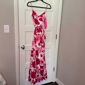 BETSEY JOHNSON PINK PETAL MAXI - SIZE 6